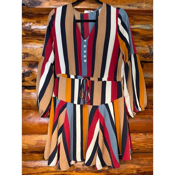 entro Dresses & Skirts - Entro Striped Slip Dress Size‎ Small